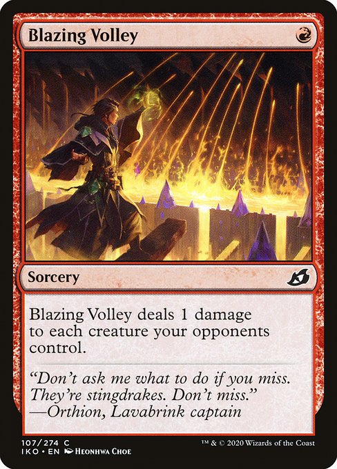 Blazing Volley - Ikoria: Lair of Behemoths