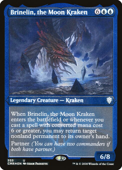 Brinelin, the Moon Kraken - Commander Legends - Etched Foil