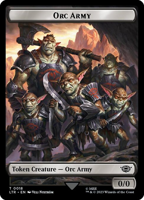 Orc Army - The Lord of the Rings: Tales of Middle-earth Tokens - Surge Foil