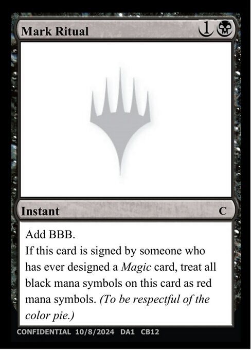 Mark Ritual - Unknown Event