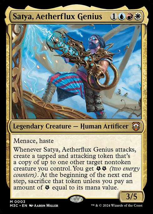 Satya, Aetherflux Genius - Modern Horizons 3 Commander