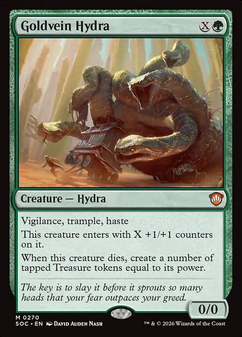Goldvein Hydra - Secrets of Strixhaven Commander