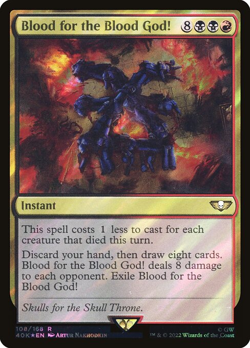 Blood for the Blood God! - Warhammer 40,000 Commander - Surge Foil