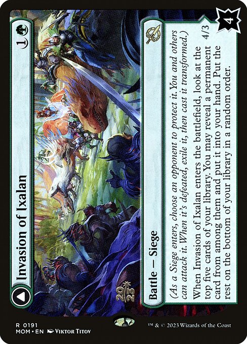 Invasion of Ixalan // Belligerent Regisaur - March of the Machine Promos - Promo Foil