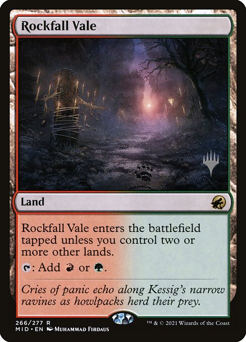 Rockfall Vale - Innistrad: Midnight Hunt Promos