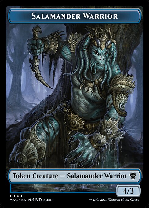 Salamander Warrior - Murders at Karlov Manor Commander Tokens