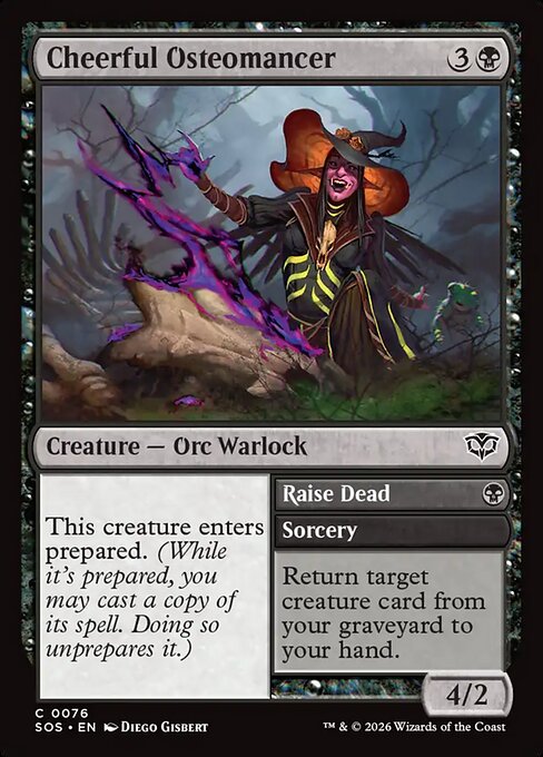 Cheerful Osteomancer // Raise Dead - Secrets of Strixhaven
