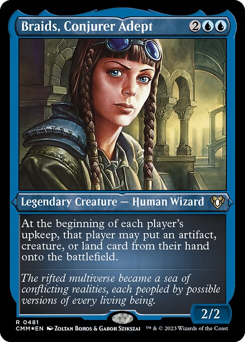 Braids, Conjurer Adept - Commander Masters - Etched Foil