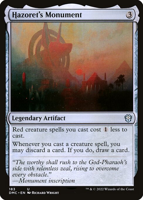 Hazoret's Monument - Dominaria United Commander