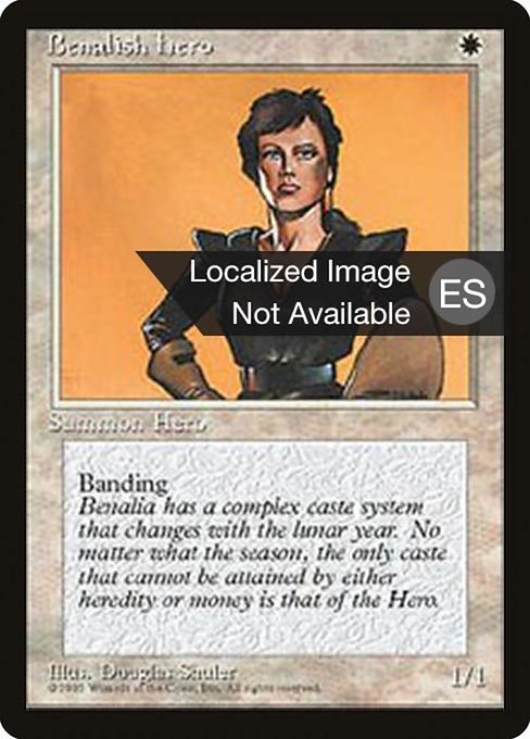 Benalish Hero - Fourth Edition Foreign Black Border