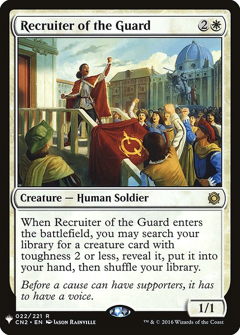 Recruiter of the Guard - The List