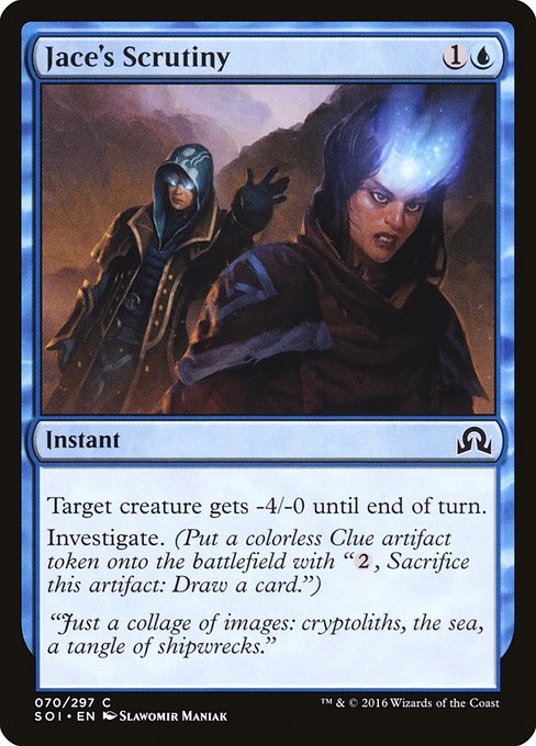 Jace's Scrutiny - Shadows over Innistrad