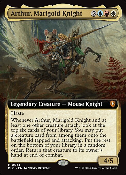 Arthur, Marigold Knight - Bloomburrow Commander