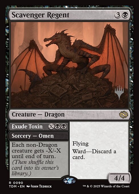 Scavenger Regent // Exude Toxin - Tarkir: Dragonstorm Promos