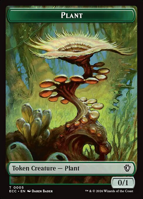 Plant - Lorwyn Eclipsed Commander Tokens