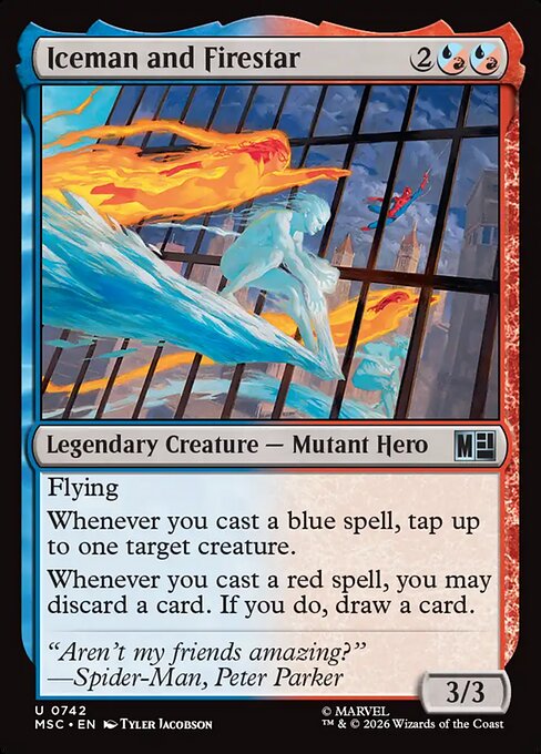 Iceman and Firestar - Marvel Super Heroes Commander
