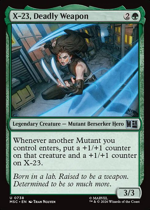 X-23, Deadly Weapon - Marvel Super Heroes Commander