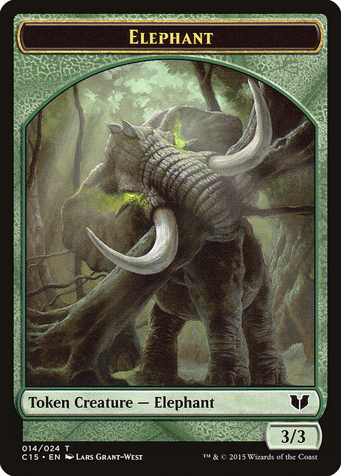 Elephant - Commander 2015 Tokens