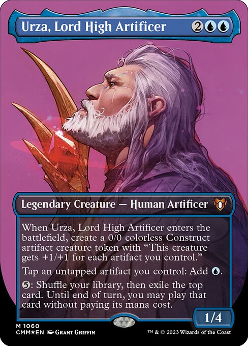 Urza, Lord High Artificer - Commander Masters - Textured Foil