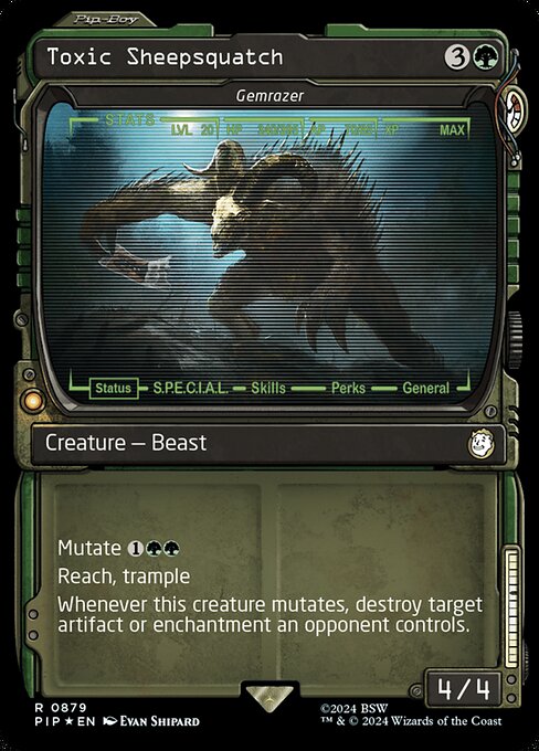 Toxic Sheepsquatch (Gemrazer) - Fallout - Surge Foil