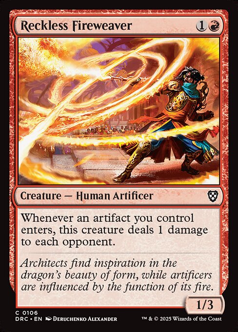 Reckless Fireweaver - Aetherdrift Commander