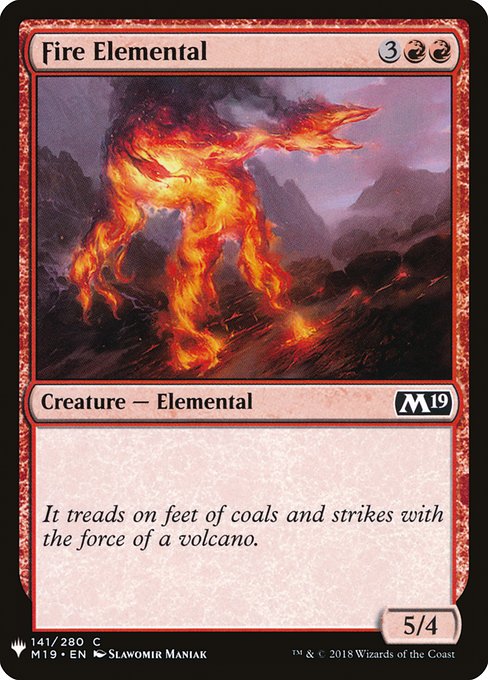 Fire Elemental - The List