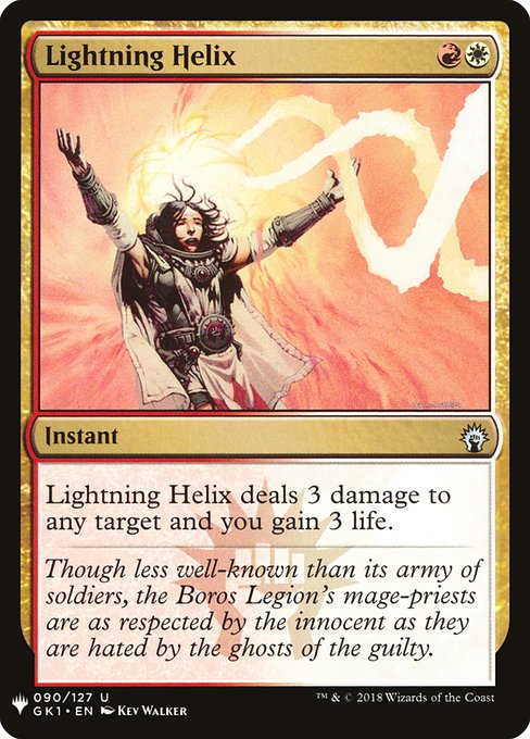 Lightning Helix - The List