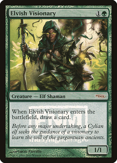 Elvish Visionary - Friday Night Magic 2010 - Promo Foil