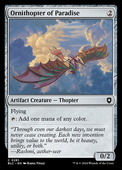 Ornithopter of Paradise - Bloomburrow Commander