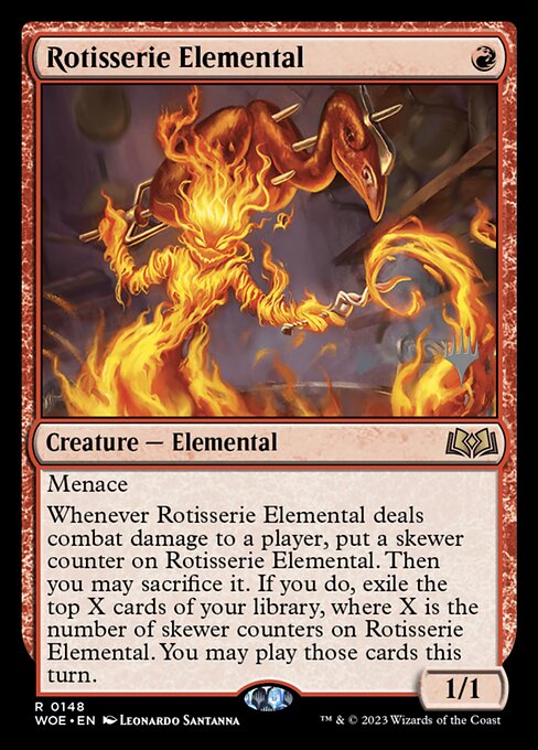 Rotisserie Elemental - Wilds of Eldraine Promos