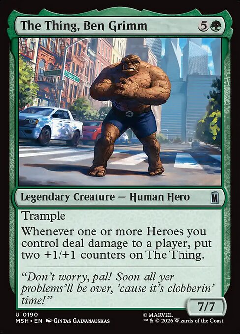 The Thing, Ben Grimm - Marvel Super Heroes