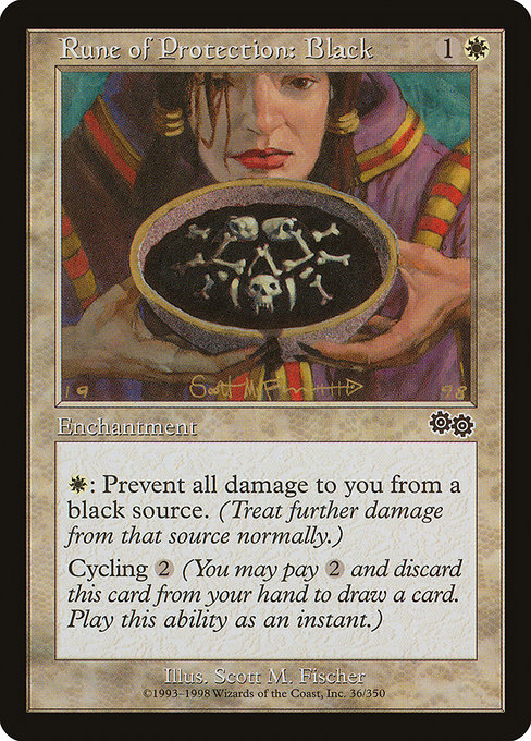 Rune of Protection: Black - Urza's Saga