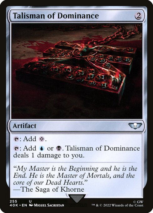 Talisman of Dominance - Warhammer 40,000 Commander