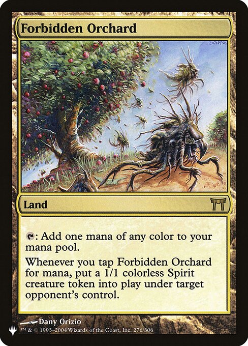 Forbidden Orchard - The List