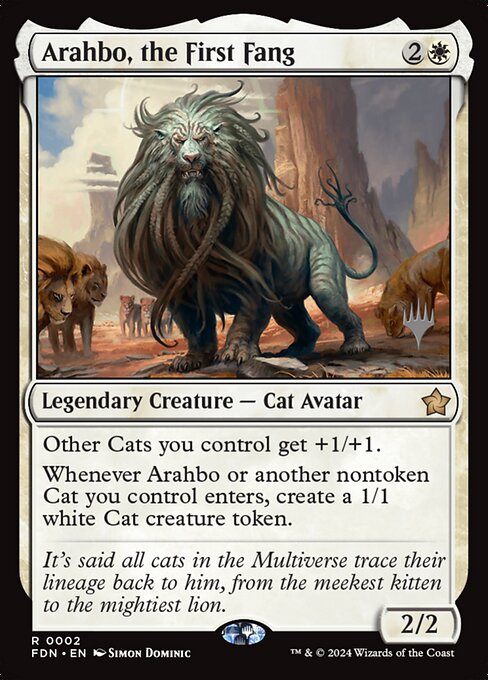 Arahbo, the First Fang - Foundations Promos