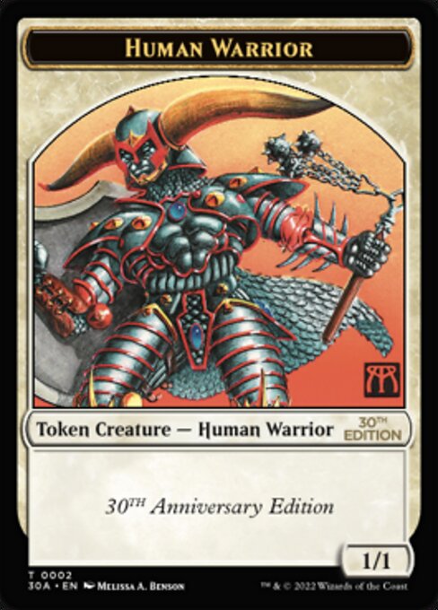 Human Warrior - 30th Anniversary Edition Tokens