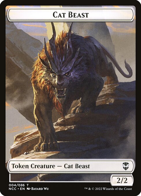 Cat Beast - New Capenna Commander Tokens