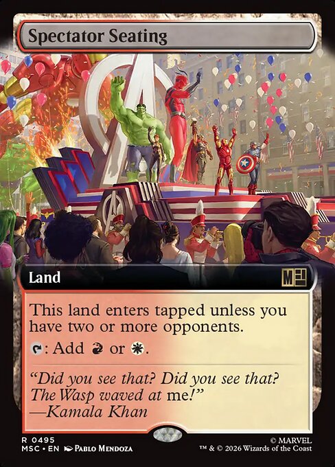 Spectator Seating - Marvel Super Heroes Commander - Extended Art