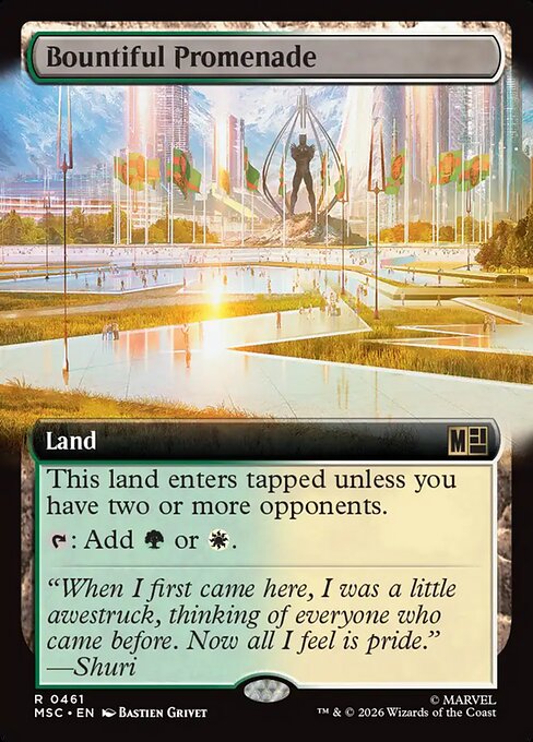 Bountiful Promenade - Marvel Super Heroes Commander - Extended Art