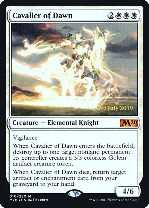 Cavalier of Dawn - Core Set 2020 Promos - Promo Foil