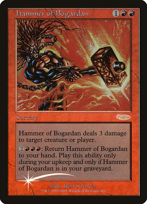 Hammer of Bogardan - Judge Gift Cards 2002 - Promo Foil