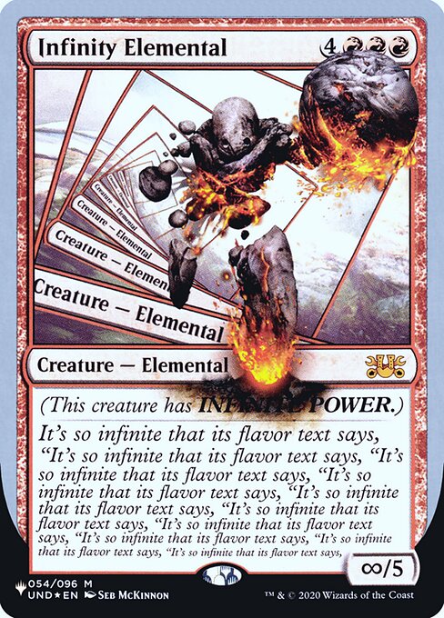 Infinity Elemental - The List (Unfinity Foil Edition) - Promo Foil