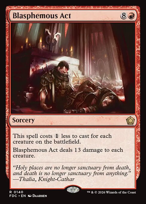 Blasphemous Act - Foundations Commander