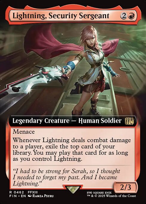 Lightning, Security Sergeant - Final Fantasy - Extended Art