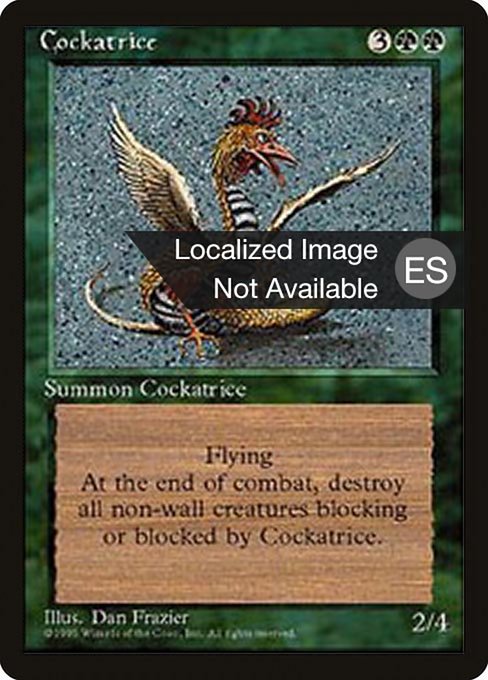 Cocatriz (Cockatrice) - Fourth Edition Foreign Black Border
