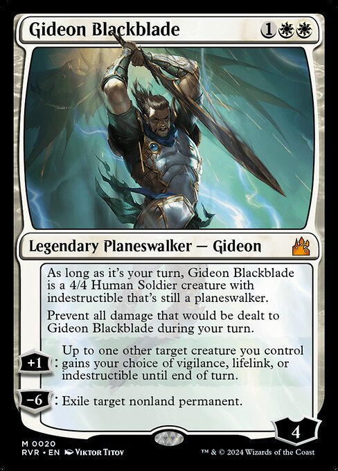 Gideon Blackblade - Ravnica Remastered