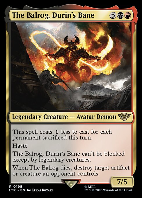 The Balrog, Durin's Bane - The Lord of the Rings: Tales of Middle-earth