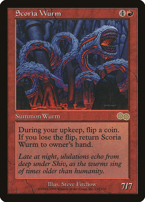 Scoria Wurm - Urza's Saga