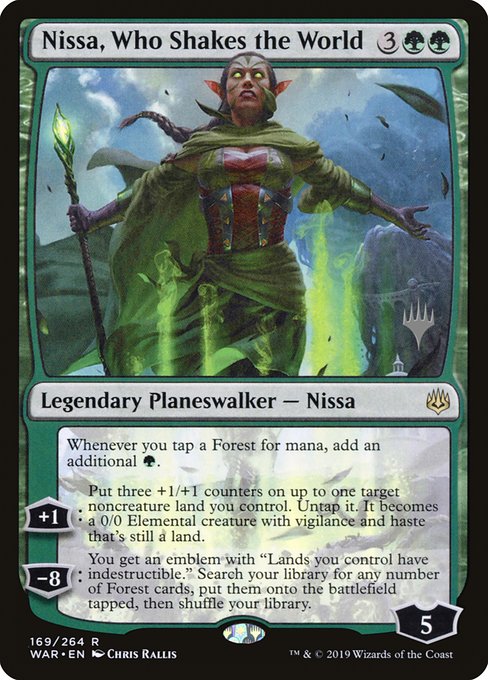 Nissa, Who Shakes the World - War of the Spark Promos