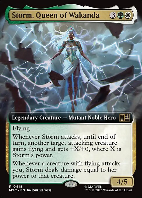 Storm, Queen of Wakanda - Marvel Super Heroes Commander - Extended Art